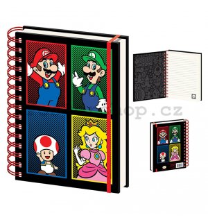 Poznámkový blok - Super Mario (4 Colour)